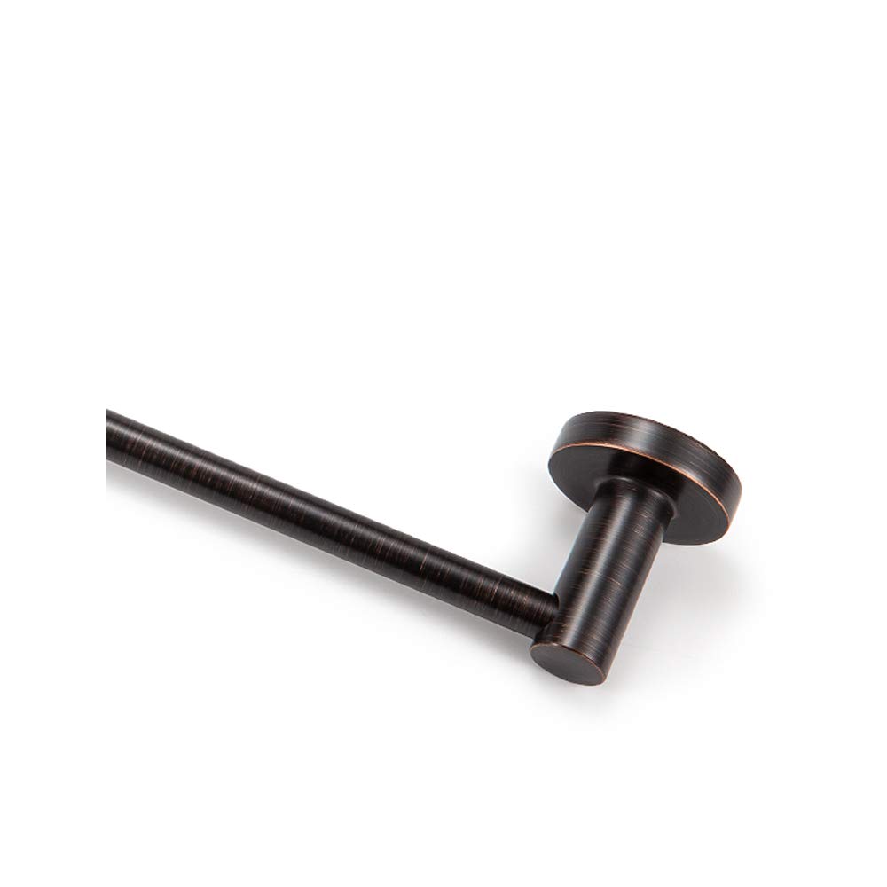 Oil Rubbed Bronze 12 Inch Stainless Steel Towel Rack - Wall Mount Bathroom & Kitchen Towel Holder for Bath Towels, Dish Cloths - Durable Rustproof Design for Home, Spa, Hotel Use