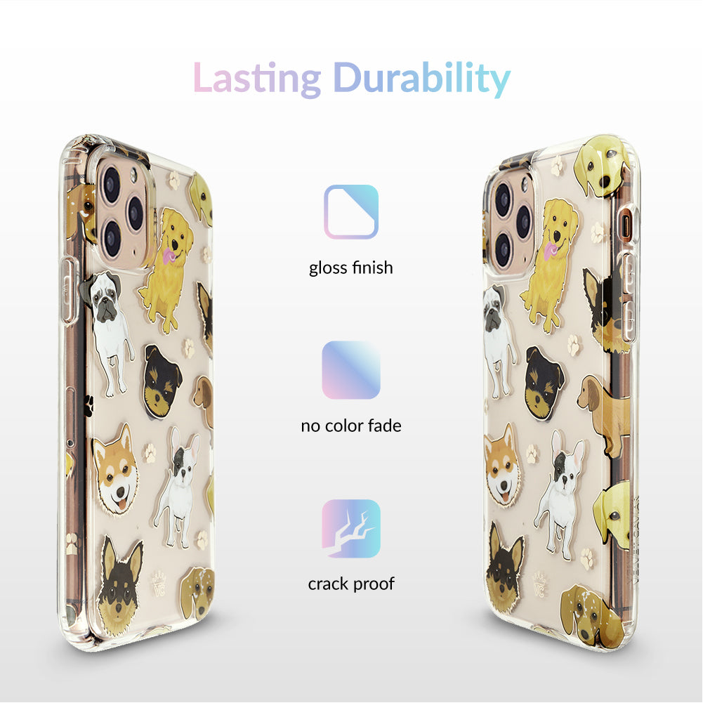 Clear iPhone Case for Dogs - Durable Pet-Friendly Phone Cover for Dog Lovers - Perfect for Outdoor Adventures, Walks, and Pet Photography