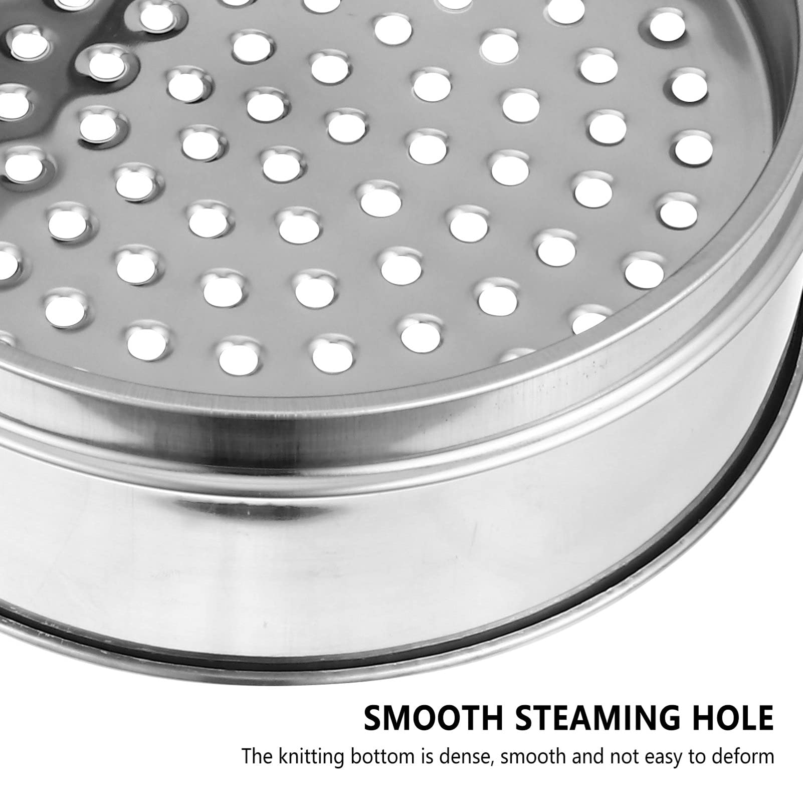 Hemoton Stainless Steel Steamer Basket Set - 3-Piece Metal Rice Cooker Steamer for Dim Sum, Seafood, Fish & Vegetables | Non-Magnetic, BPA-Free | Perfect for Asian Cooking, Baby Food & Healthy Meal Prep