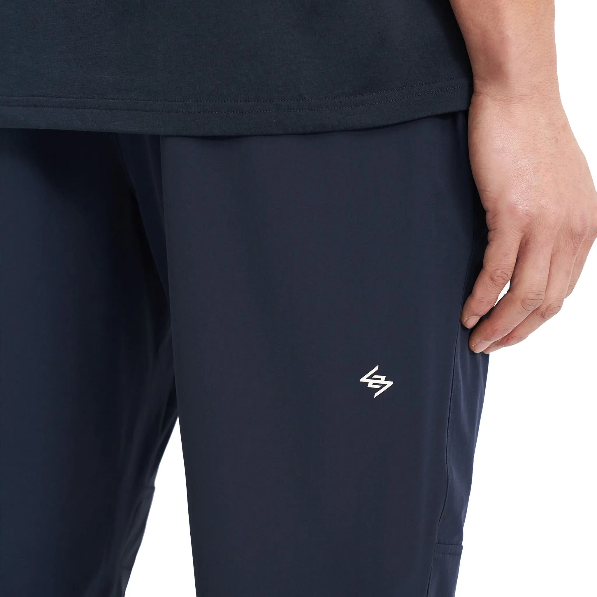Represent 247 Navy Blue Training Pants - Breathable Quick-Dry Workout Shorts for Men & Women - Perfect for Gym, Running, Yoga & Casual Wear