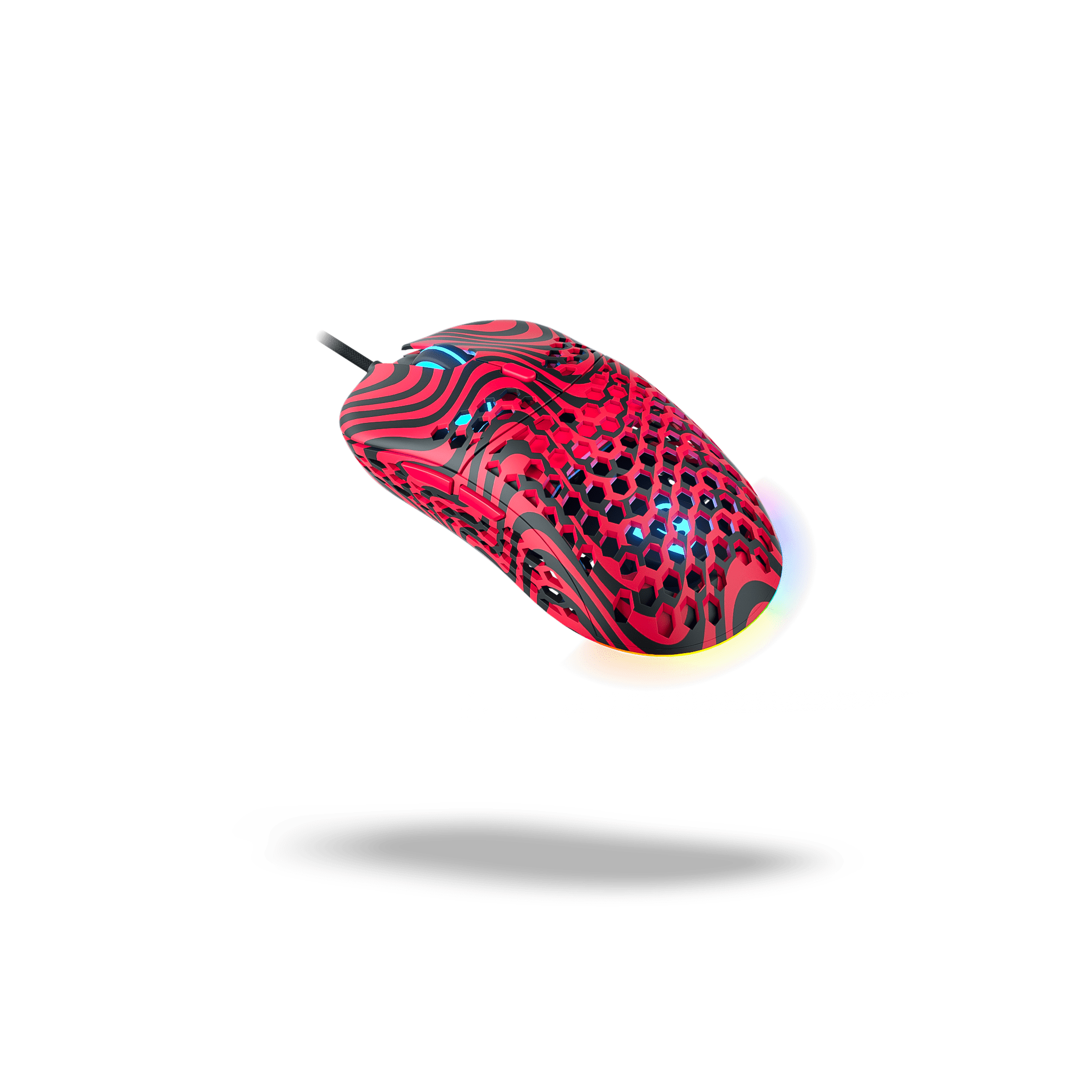 Pewdiepie X Ghost M1 UltraLight Wireless Gaming Mouse - Ergonomic RGB Wired/Wireless Computer Mouse for PC, Mac, Laptop - Perfect for FPS, MOBA, Esports & Streaming Gaming Sessions
