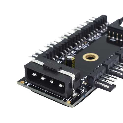 4-Pin PWM Fan Hub Speed Controller - PC Case Cooling Fan Splitter for Multiple Fans - Perfect for Gaming PCs, Workstations, and Custom Cooling Systems