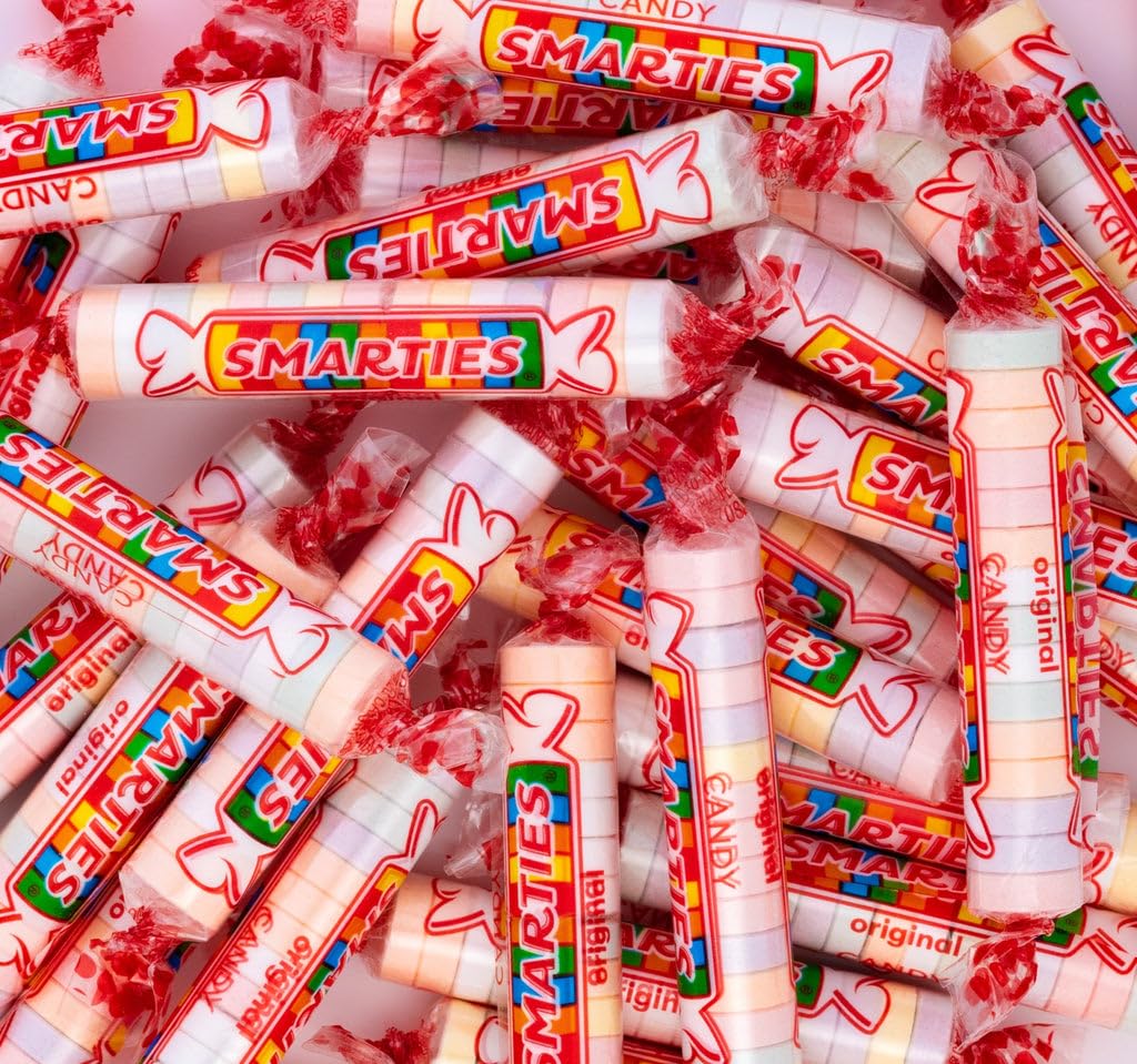 Smarties Candy Rolls – 1 lb Bulk Hard Candy – 6 Flavor Variety Pack – Gluten Free Easter Candy – Individually Wrapped Assortment for Goodie Bags, Party Favors, Halloween Treats, Christmas Stocking Stuffers & Birthday Party Supplies