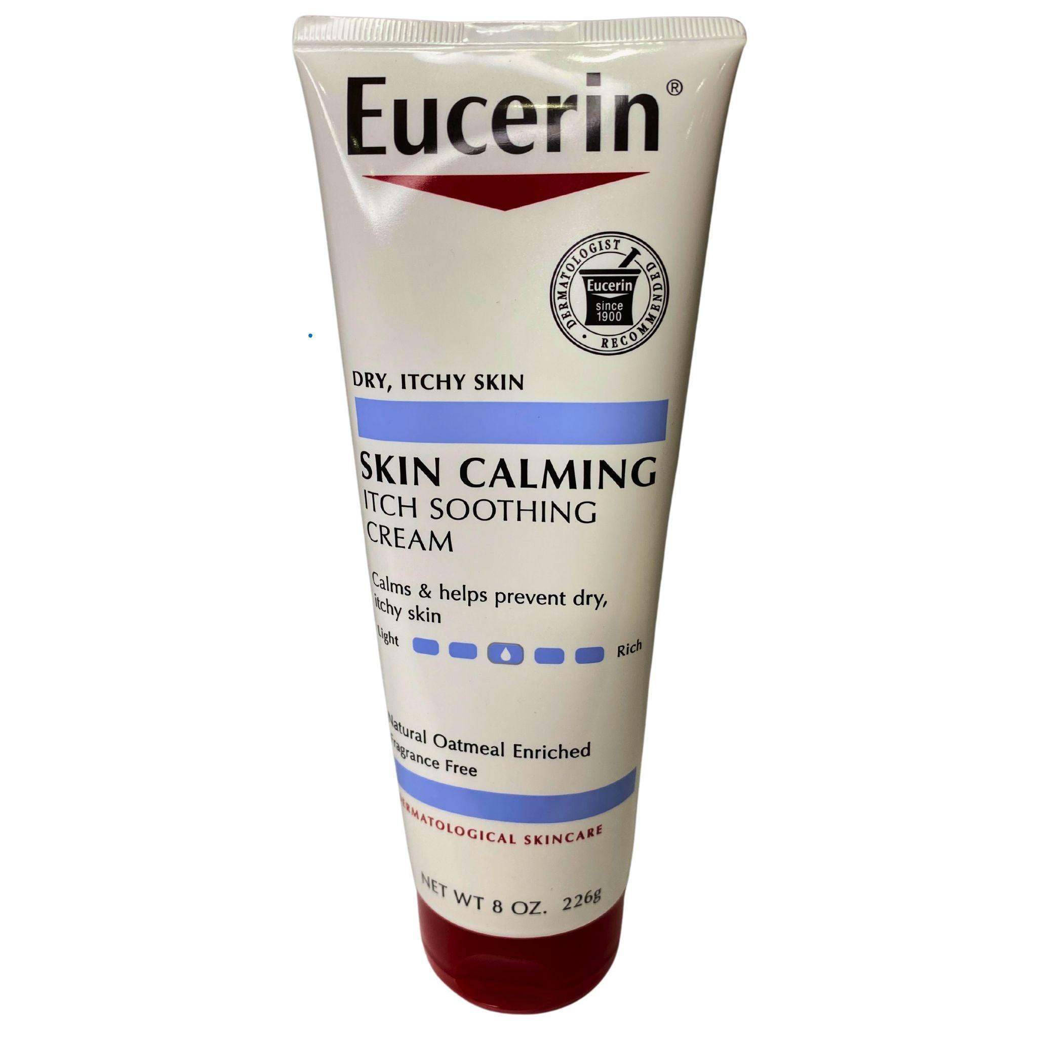 Eucerin Skin Calming Cream 8 Oz Tube - Fragrance Free Body Lotion for Dry, Sensitive Skin - 36 Pack Bulk - Perfect for Daily Moisturizing & Eczema Relief