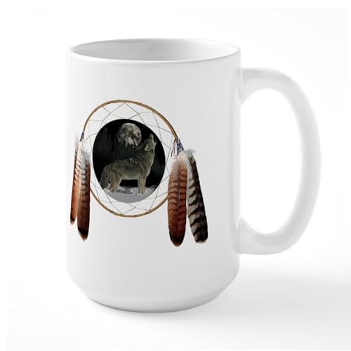 White - Coyote Spirit Large Mug