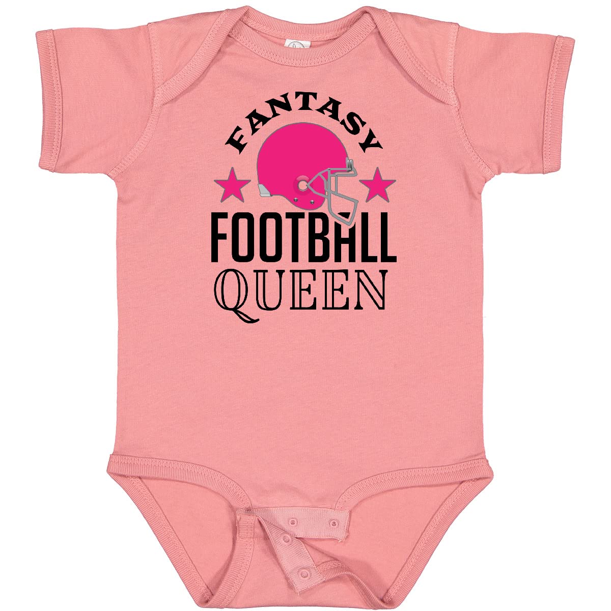 Inktastic Fantasy Football Queen Sports Gift Baby Bodysuit - Cute Football Outfit for Baby Girls, Soft Cotton Onesie for Game Day, Birthday & Holiday Gifts - Perfect for NFL Parties, Family Gatherings & Sports Events