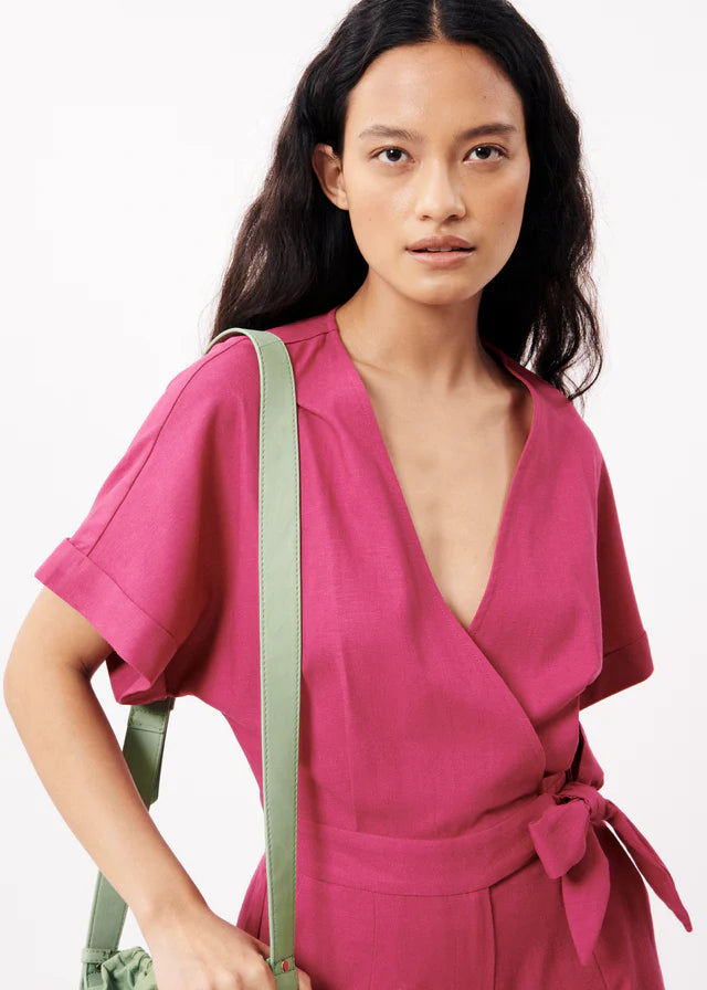 ADJA Women's Pink Jumpsuit - Stylish One Piece Romper for Casual Wear, Party & Date Night Outfits