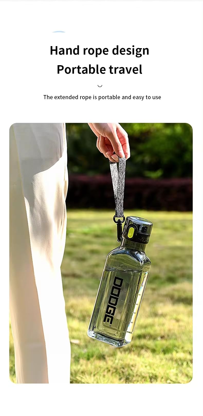 AquaFit Dodge Water Bottle - 24oz Insulated Stainless Steel Water Bottle with Leak-Proof Lid, Gray & Black - Perfect for Gym, Hiking, Travel & Outdoor Activities