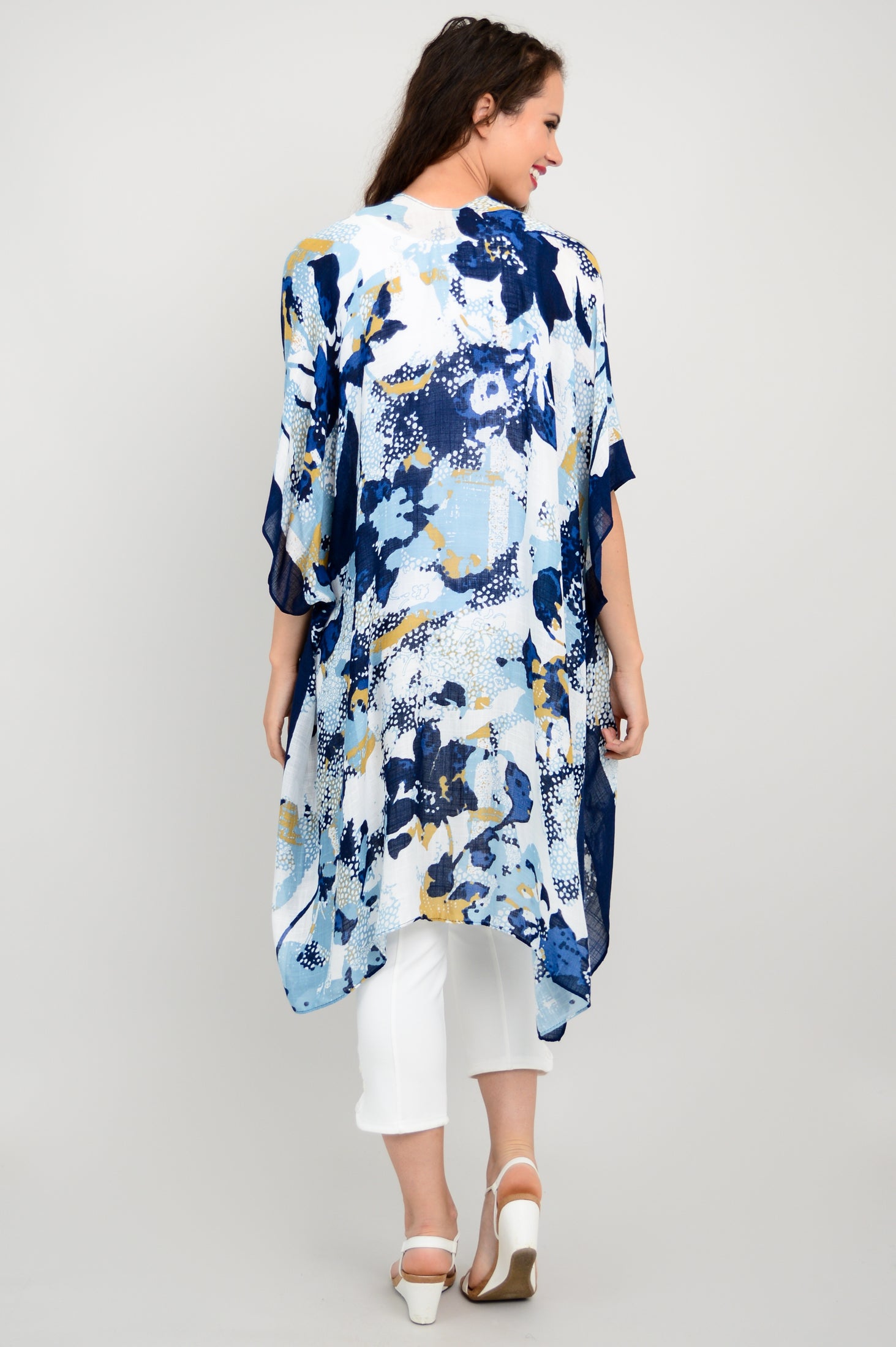 Darcy Maka Indigo One Size Women's Casual Dress - Perfect for Summer Outings, Beach Vacations, and Date Nights