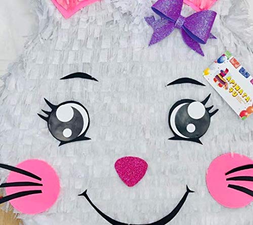 Easter Bunny Head Pinata with Pink Ears - APINATA4U Rabbit Pinata for Easter Party Supplies | Easter Decorations, Birthday Party Favors, Spring Celebration Decor