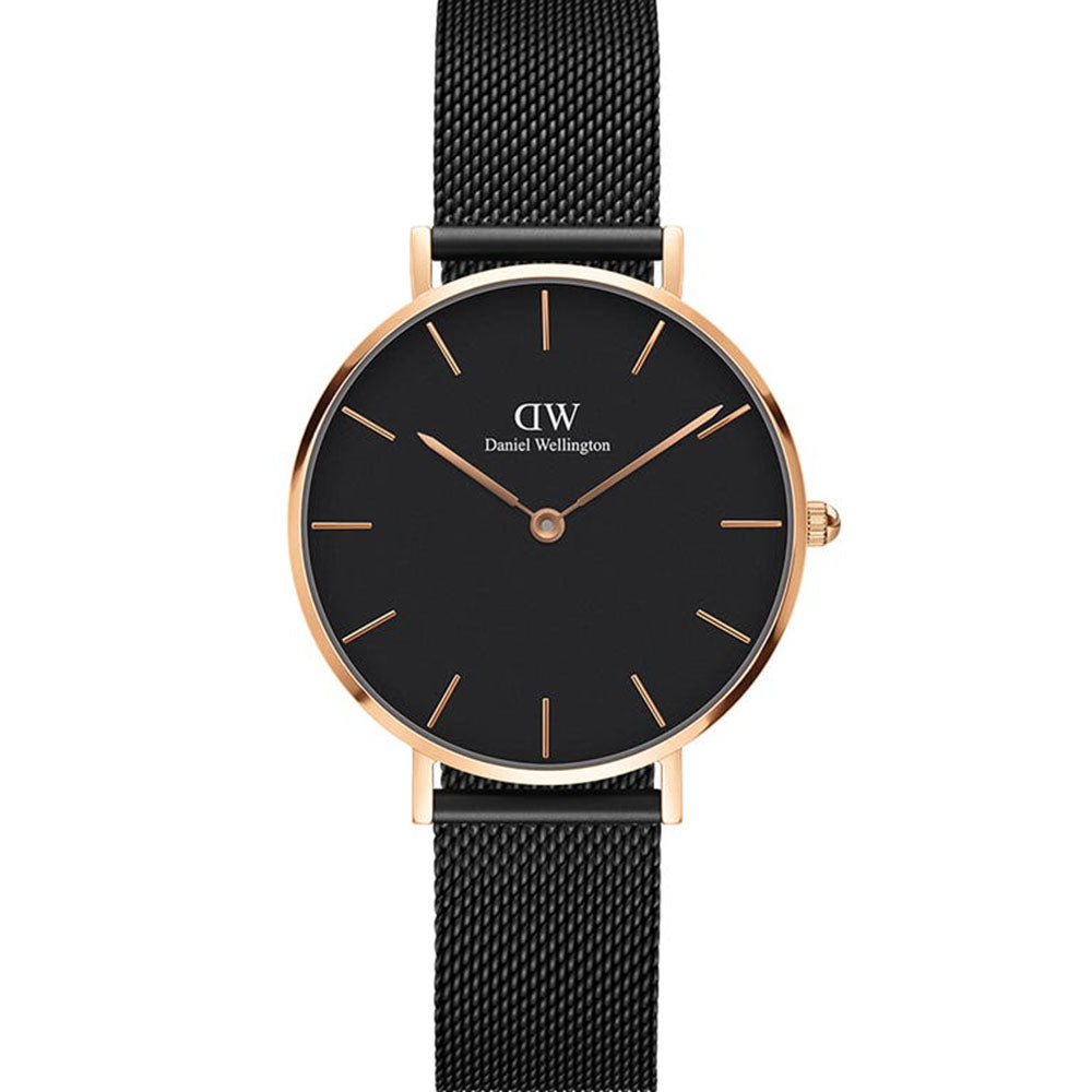 Daniel Wellington Petite Ashfield DW00100201 Watch - Minimalist Women's Watch with Mesh Strap, Perfect for Everyday Wear, Office & Casual Outfits