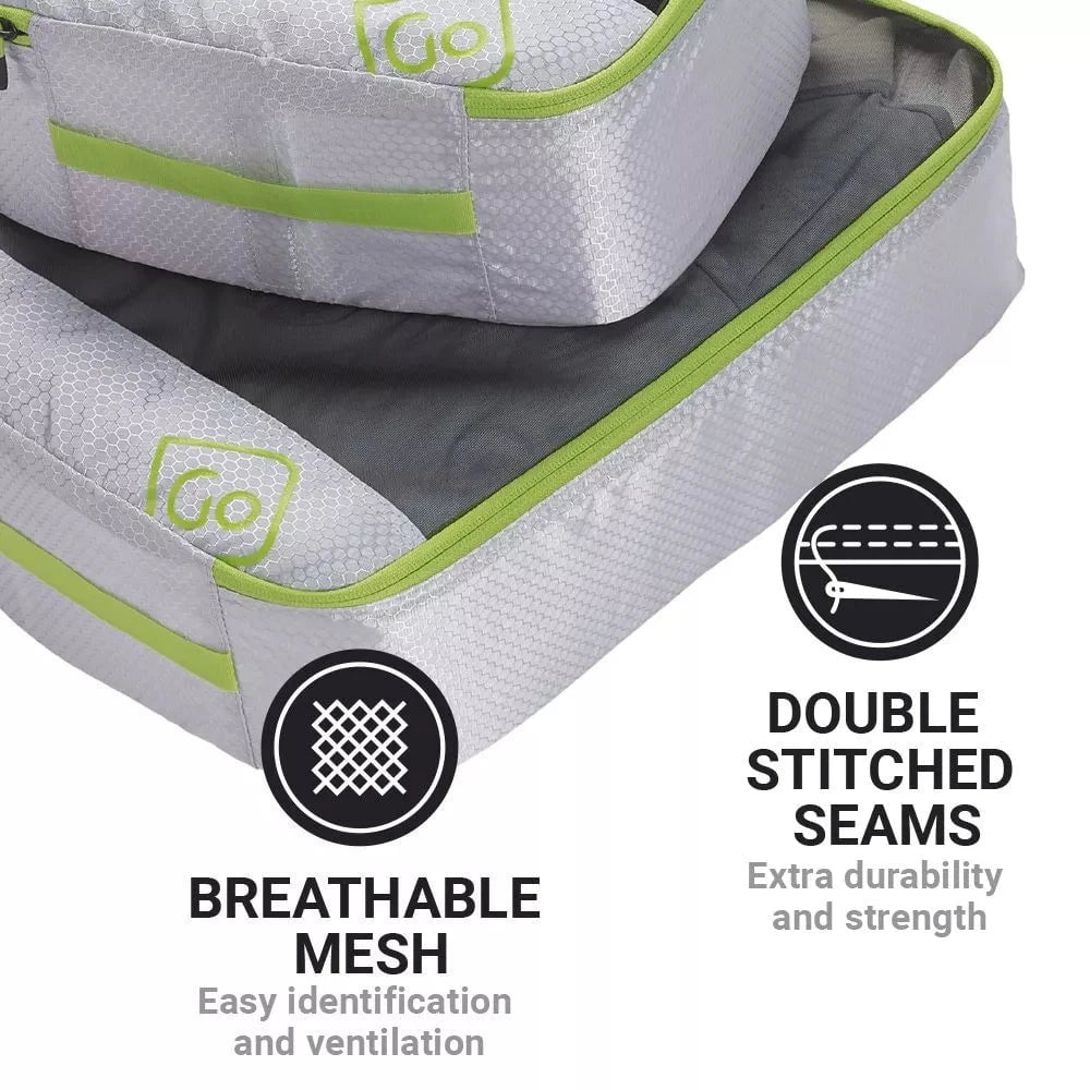 Premium Travel Packing Cubes Set - 4-Piece Lightweight Luggage Organizers for Suitcases & Backpacks | Perfect for Business Trips, Vacations & Weekend Getaways
