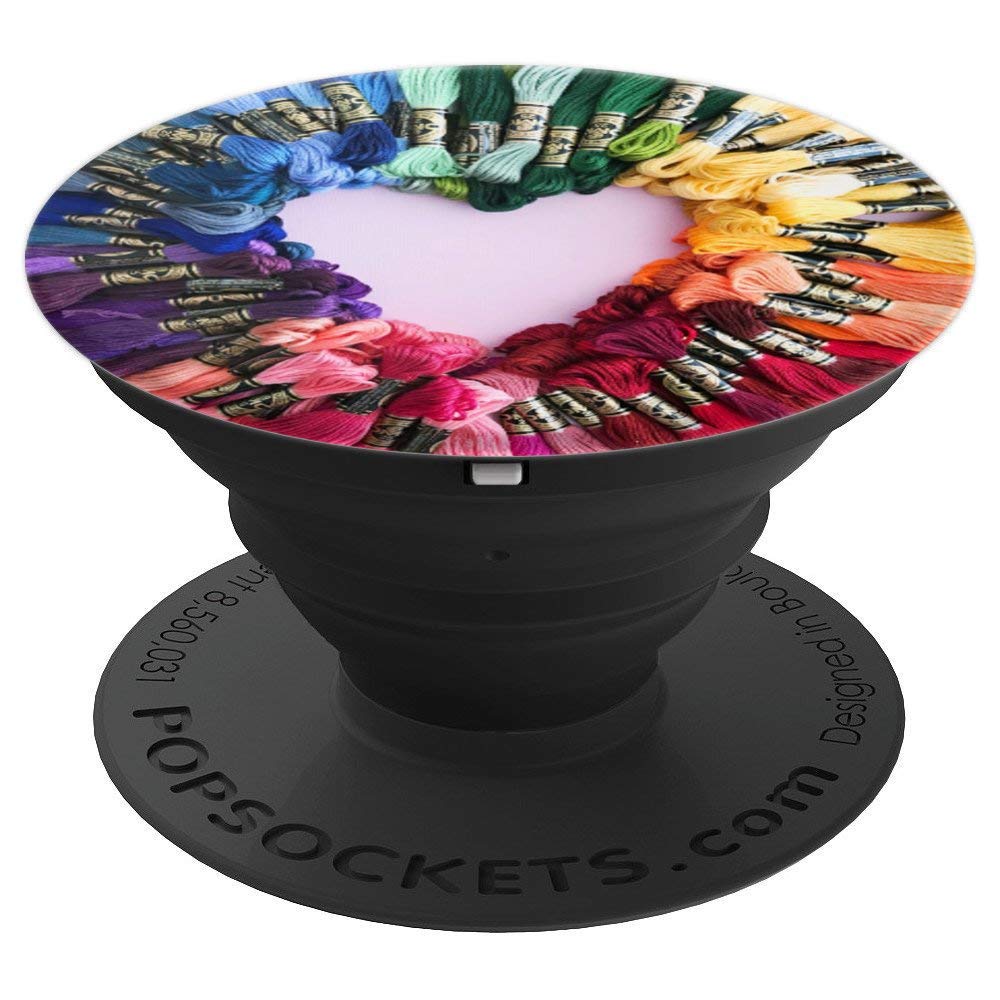 Rainbow Embroidery Floss Heart - 6 Stranded Cotton Thread for Cross Stitch, Needlework & DIY Crafts - Perfect for Valentine's Day Gifts, Scrapbooking & Handmade Card Decorations