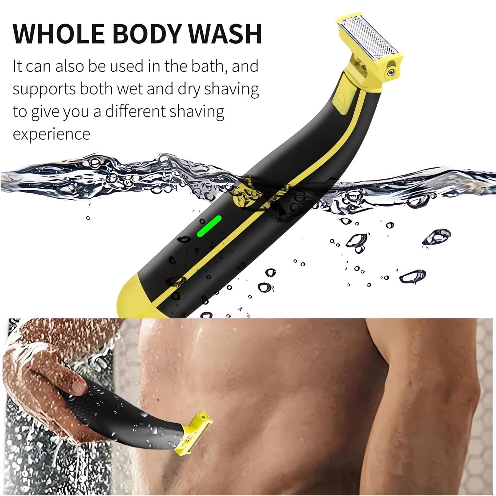 2024 Wet & Dry Electric Shaver for Men & Women - Rechargeable Waterproof Beard Trimmer, Mustache & Body Hair Razor for Face, Leg & Body Shaving | Perfect for Travel, Gym & Daily Grooming Routine