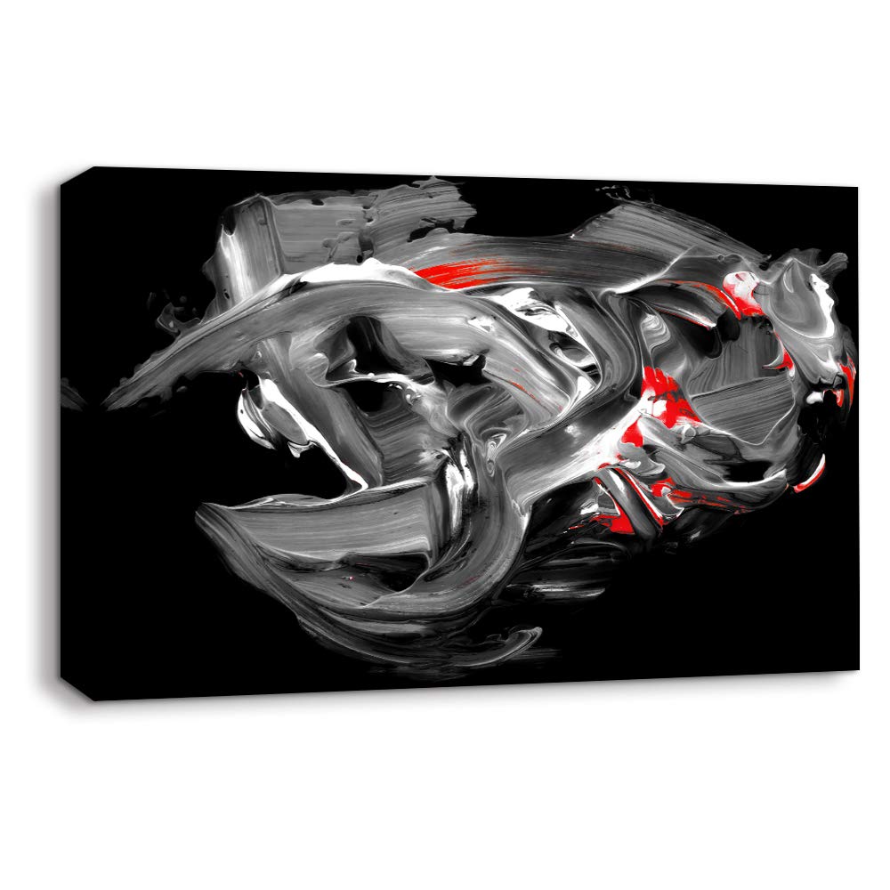 Abstract Oil Texture Canvas Wall Art - 32x48 Inch Framed Painting for Bedroom & Living Room Decor | Modern Home Wall Decor | Perfect for Housewarming Gifts & Interior Design