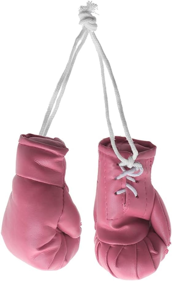 2 Pairs Mini Boxing Gloves Keychain - Hanging Boxing Bag Decor for Car Mirror, Christmas Tree & Home Decor - Perfect for Boxing Fans, Sports Lovers & Gift Giving