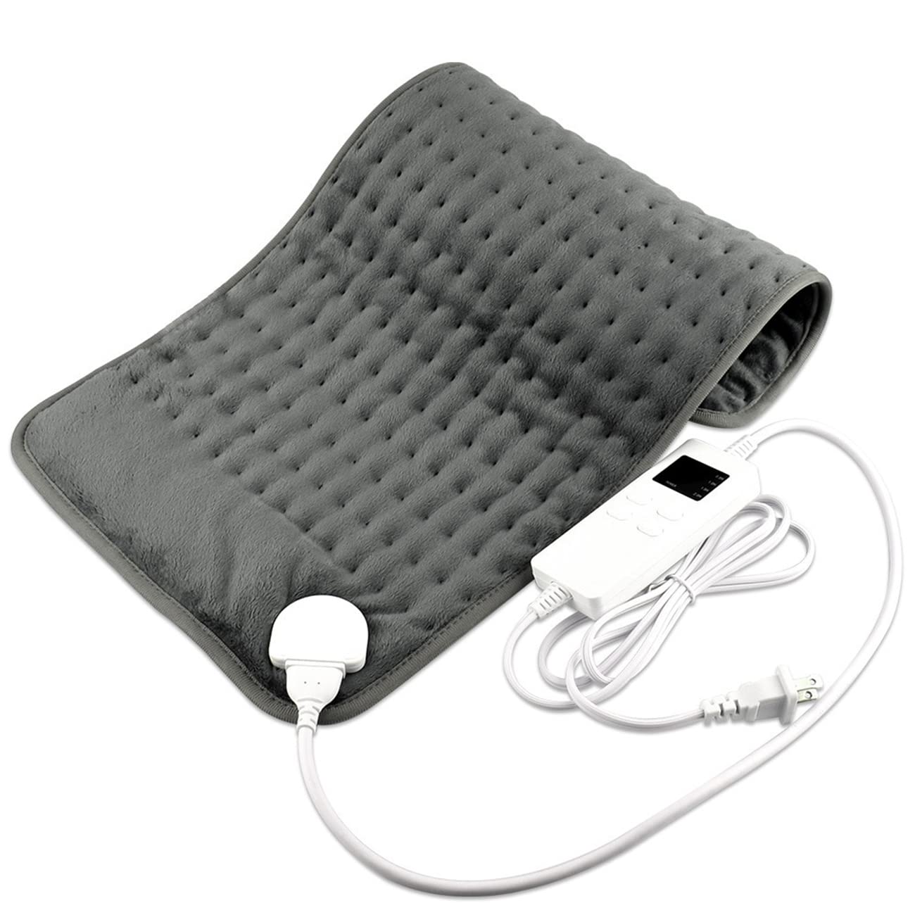 Electric Heating Pad for Pain Relief - Micro Plush Winter Warmer with 3 Heat Settings for Abdomen, Waist & Back - Home & Office Use (30x60cm) - Perfect for Cold Weather, Menstrual Cramps & Muscle Relaxation