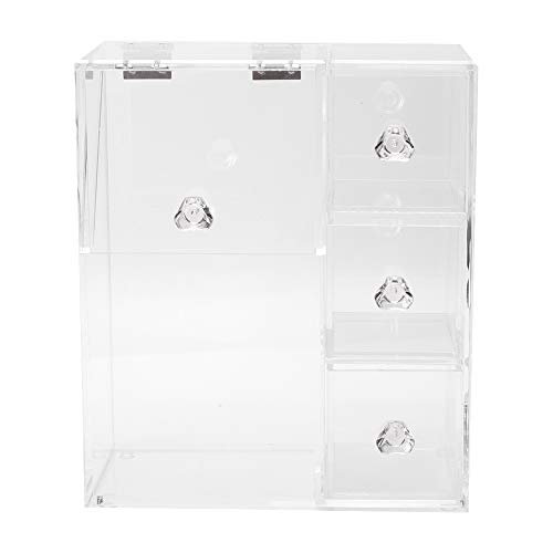 Multifunctional Makeup Organizer & Storage Box - Powder Puff & Brush Holder | Perfect for Vanity, Travel & Bathroom Organization