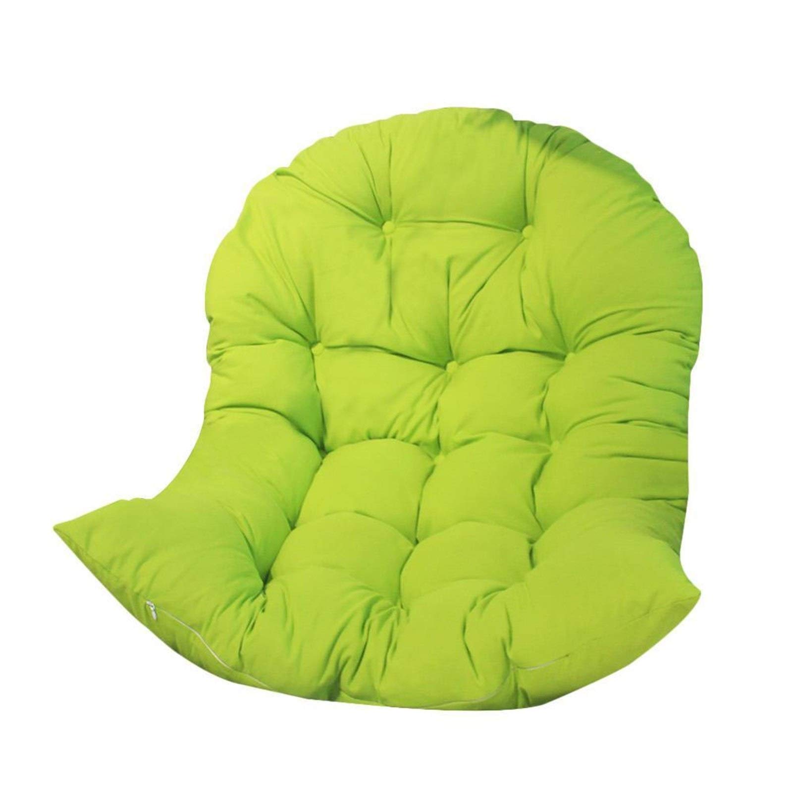 Thickened Hanging Egg Chair Cushion Pad - Comfortable Swing Seat Cushion for Hammock, Patio & Garden - Green Outdoor Relaxation Accessory - Perfect for Lounging, Reading & Sunbathing