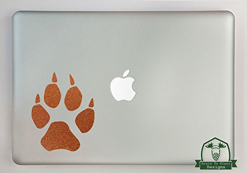 Copper Metallic Wolf Paw Print 15