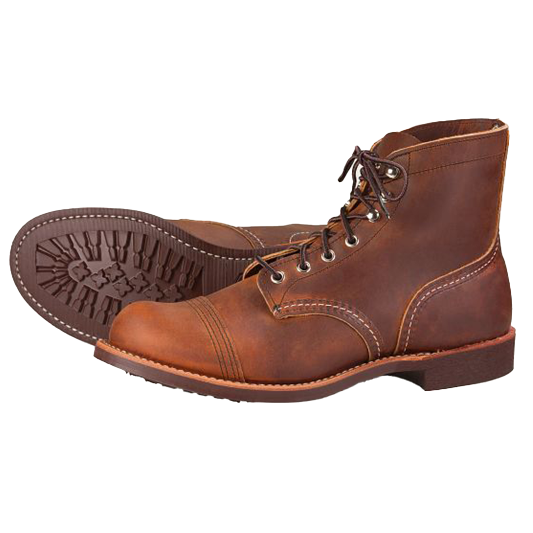 Red Wing Iron Ranger 8085 Copper Rough & Tough Leather Boots - Durable Work & Casual Boots for Men | Perfect for Outdoor Work, Hiking & Everyday Wear