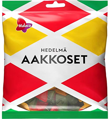 Malaco Aakkoset Hedelmä Fruit Candy 315g Party Bag (Set of 5) - Perfect for Birthday Parties, Halloween Treats & Office Snacks