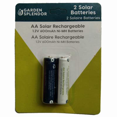 Solar Rechargeable AAA Batteries 2-Pack - High Capacity Eco-Friendly Power for Solar Lights, Cameras & Outdoor Gadgets