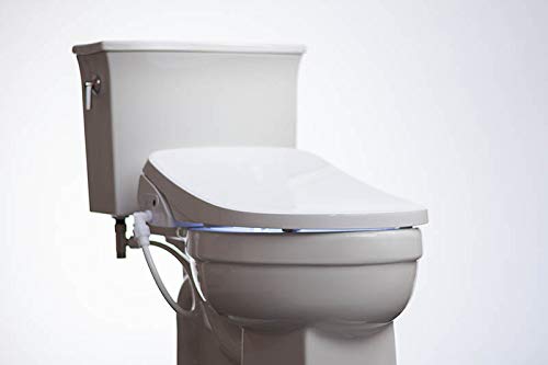ALPHA BIDET GXR Wave Bidet Toilet Seat - Round White | Powerful Spray & Remote Control | Stainless Steel Nozzle | Slim Design | LED Nightlight | Warm Air Dryer | Oscillation & Pulse Functions | Perfect for Modern Bathrooms & Elderly Comfort