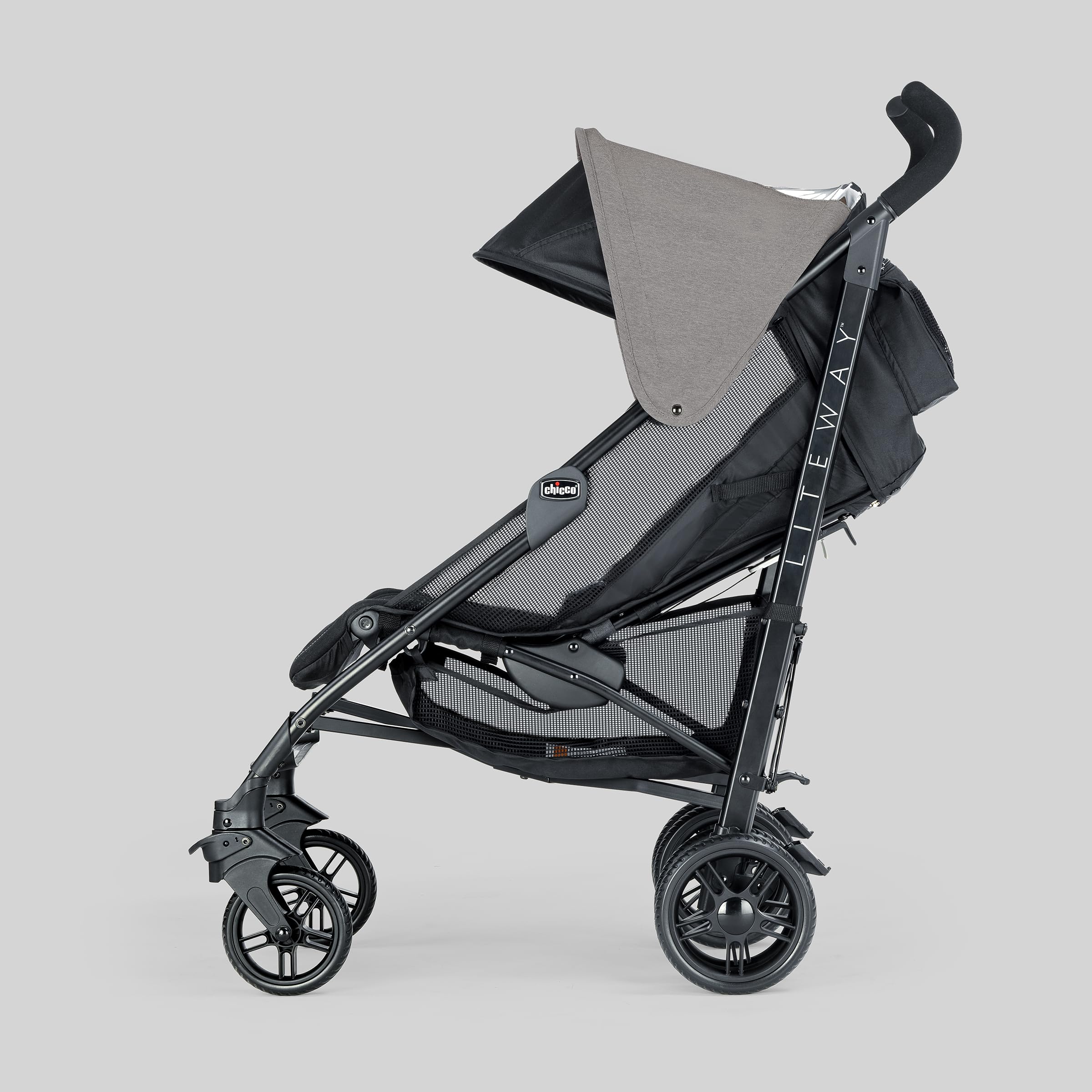 Chicco Liteway Compact Lightweight Umbrella Stroller for Babies & Toddlers up to 40 lbs - Aluminum Frame, Easy Fold Travel Stroller | Arctic Blue - Perfect for City Walks, Travel & Everyday Use