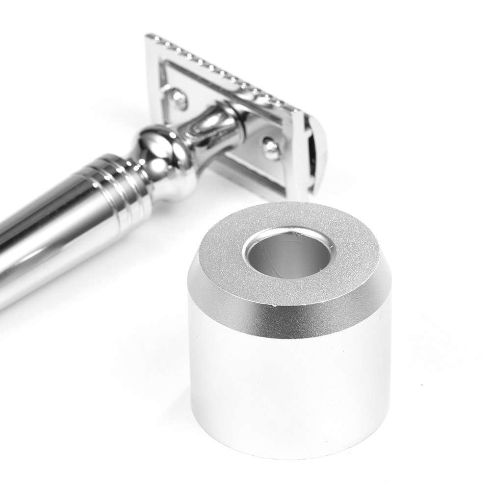 Anself 4-Color Portable Razor Stand for Men - Safety Razor Holder & Shaving Base Stand - Perfect for Bathroom, Travel & Grooming Kit Organization