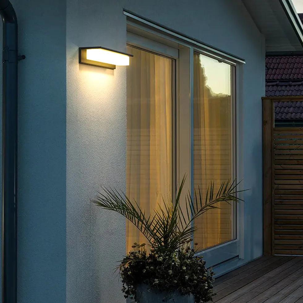 Modern Rectangular LED Outdoor Wall Lights - Waterproof & Energy-Efficient Exterior Lighting for Porch, Patio, Garden, and Garage