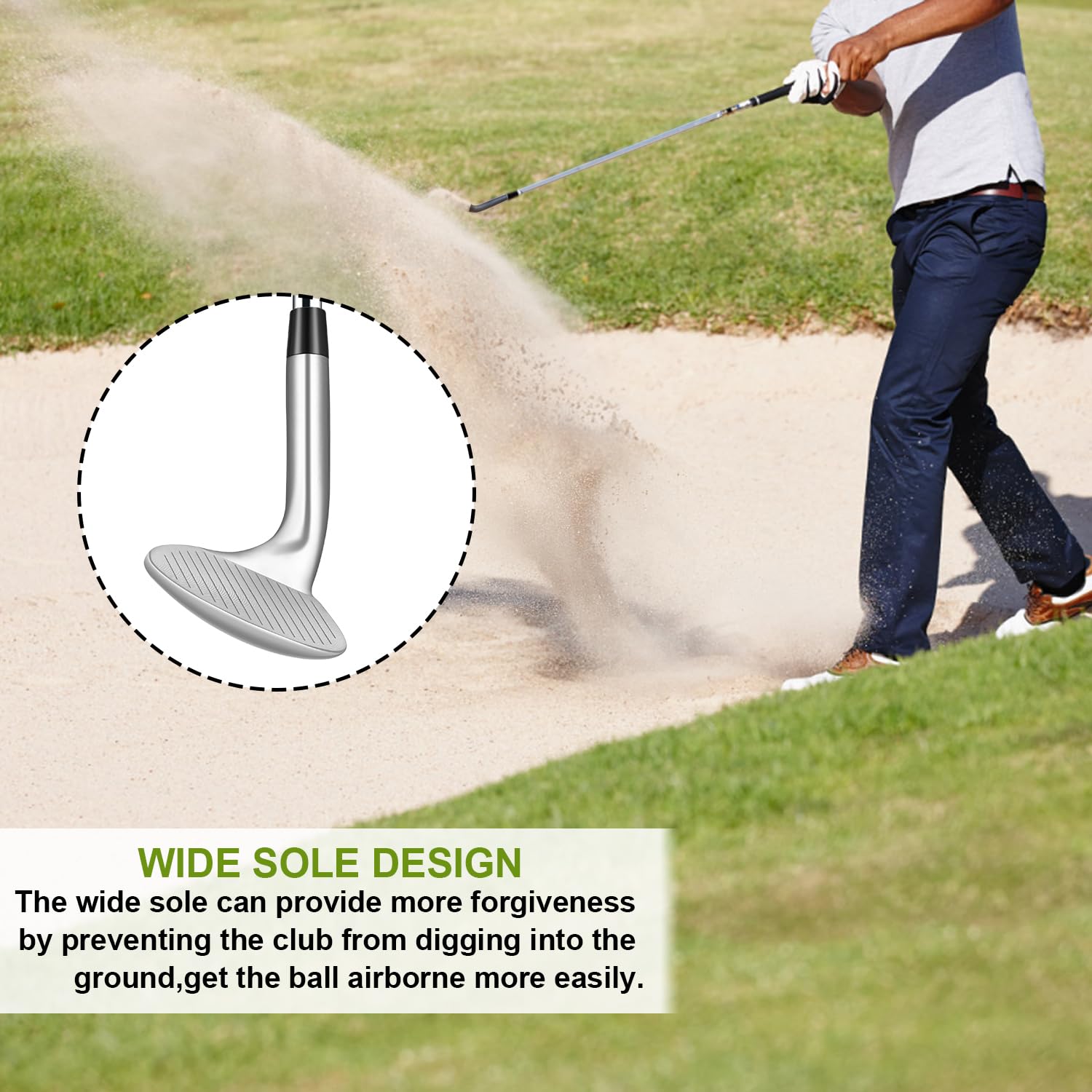 Premium Forged Golf Wedges for Men & Women - High Loft Gap, Sand & Lob Wedge Set | Escape Bunkers & Improve Short Game | Perfect for Greenside Shots & Course Play