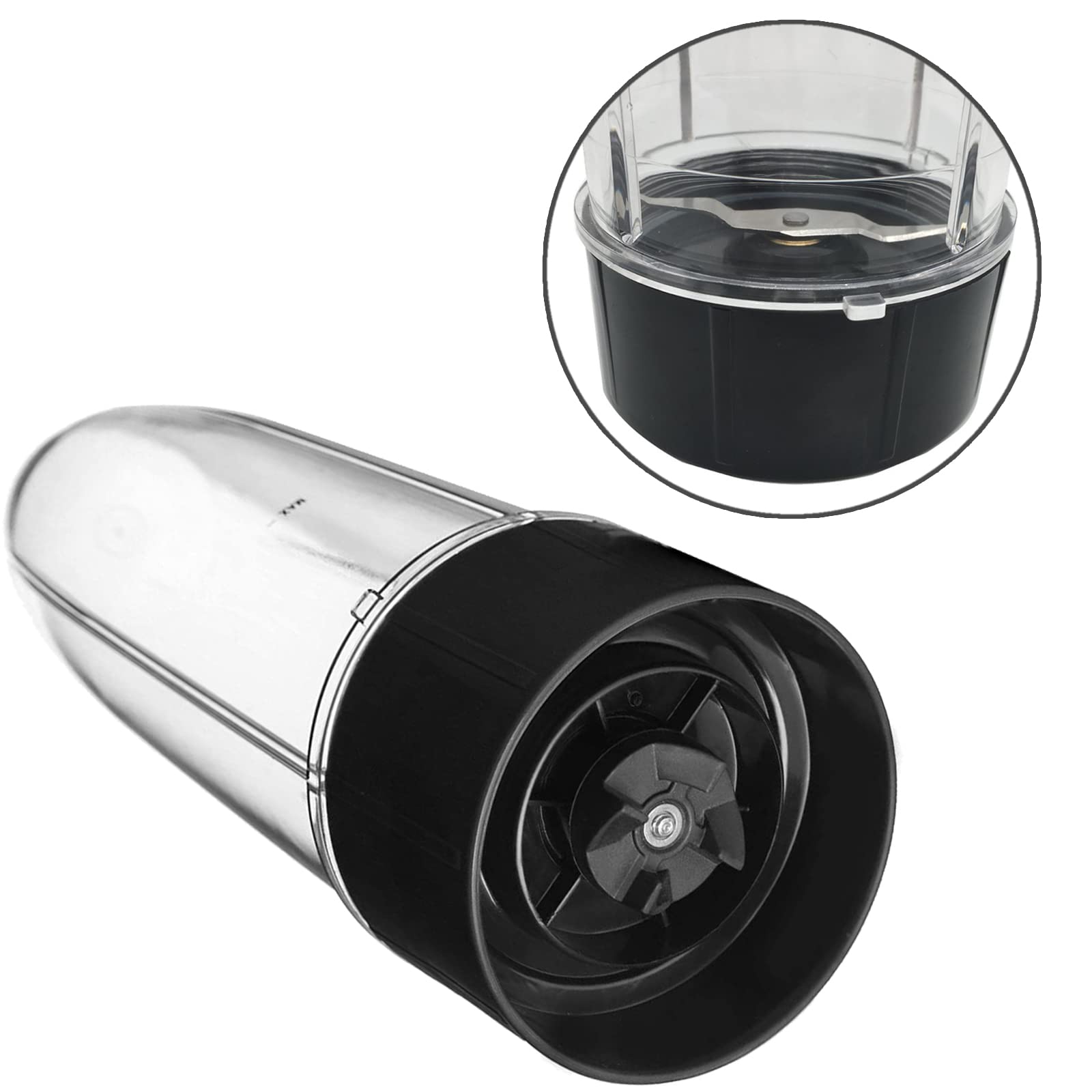2-Piece Replacement Juicer Mixer Flat Milling Blades Set - Compatible with Magic Bullet Blender MB1001 - Perfect for Smoothies, Sauces & Food Prep