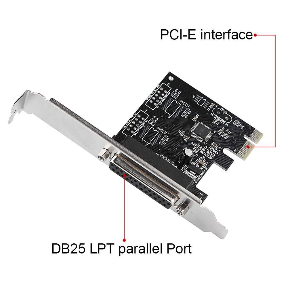 PCIe to Parallel Port Adapter Card - DB25 LPT Printer Controller for MAC & Linux | High-Speed Printing Solution for Legacy Printers, Industrial Equipment & POS Systems