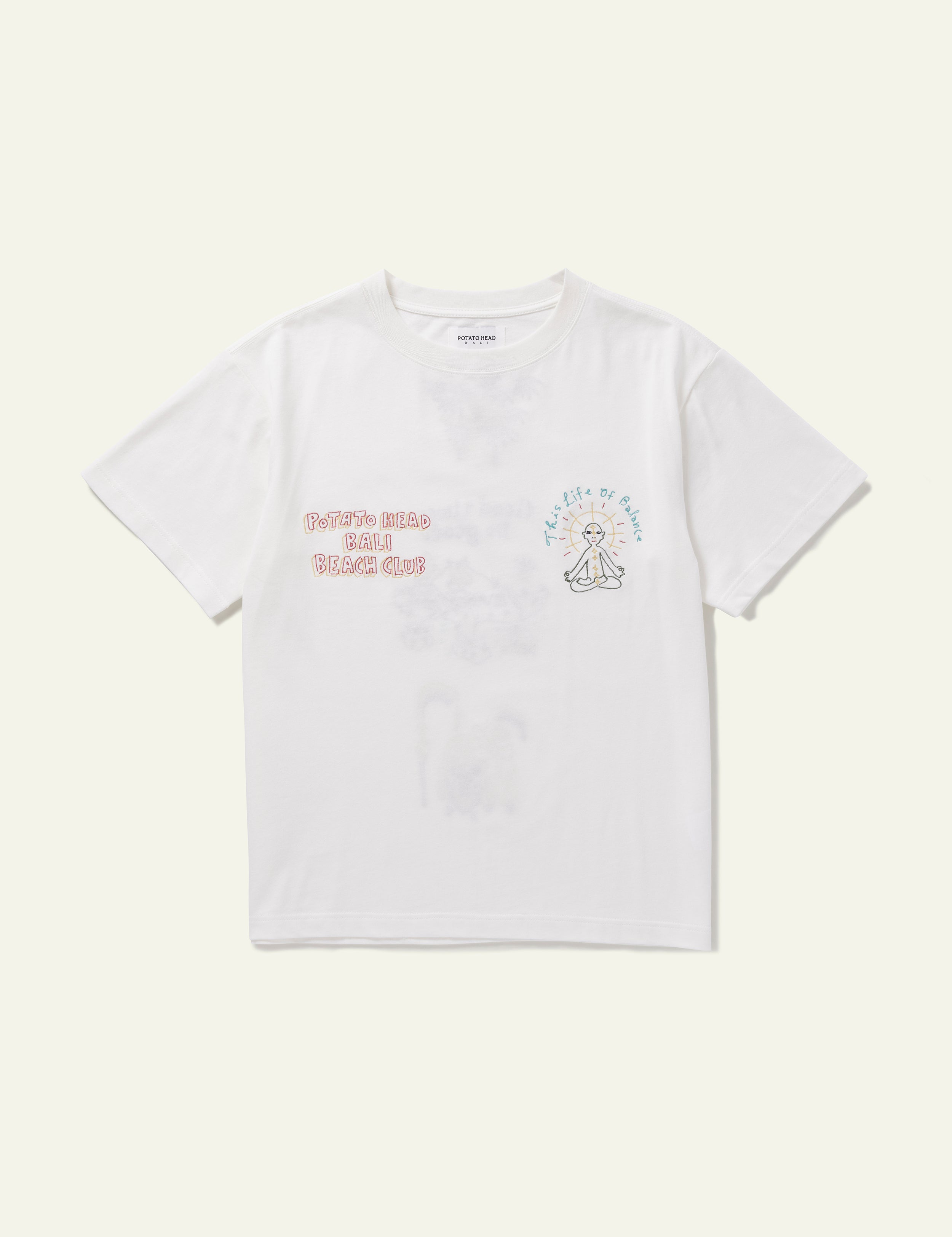 Bali Short Sleeve Printed T-Shirt for Women - Comfortable Cotton Summer Casual Top (White) - Perfect for Beach Vacation, Travel & Everyday Wear