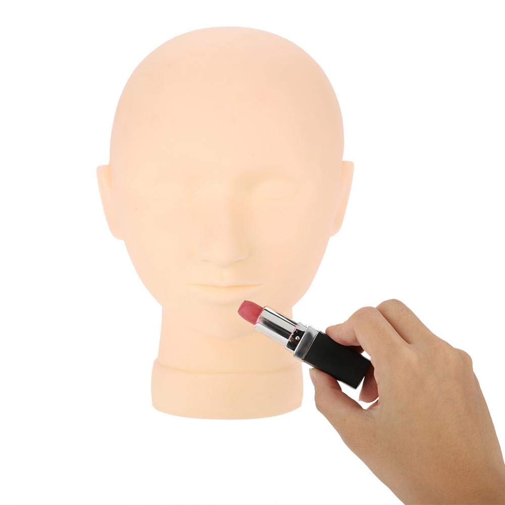 Professional Silicone Makeup Practice Mannequin Head - Realistic Training Model for Eyelash Extensions, Makeup Application & Massage Practice - Perfect for Beauty Schools, Salons & Home Use