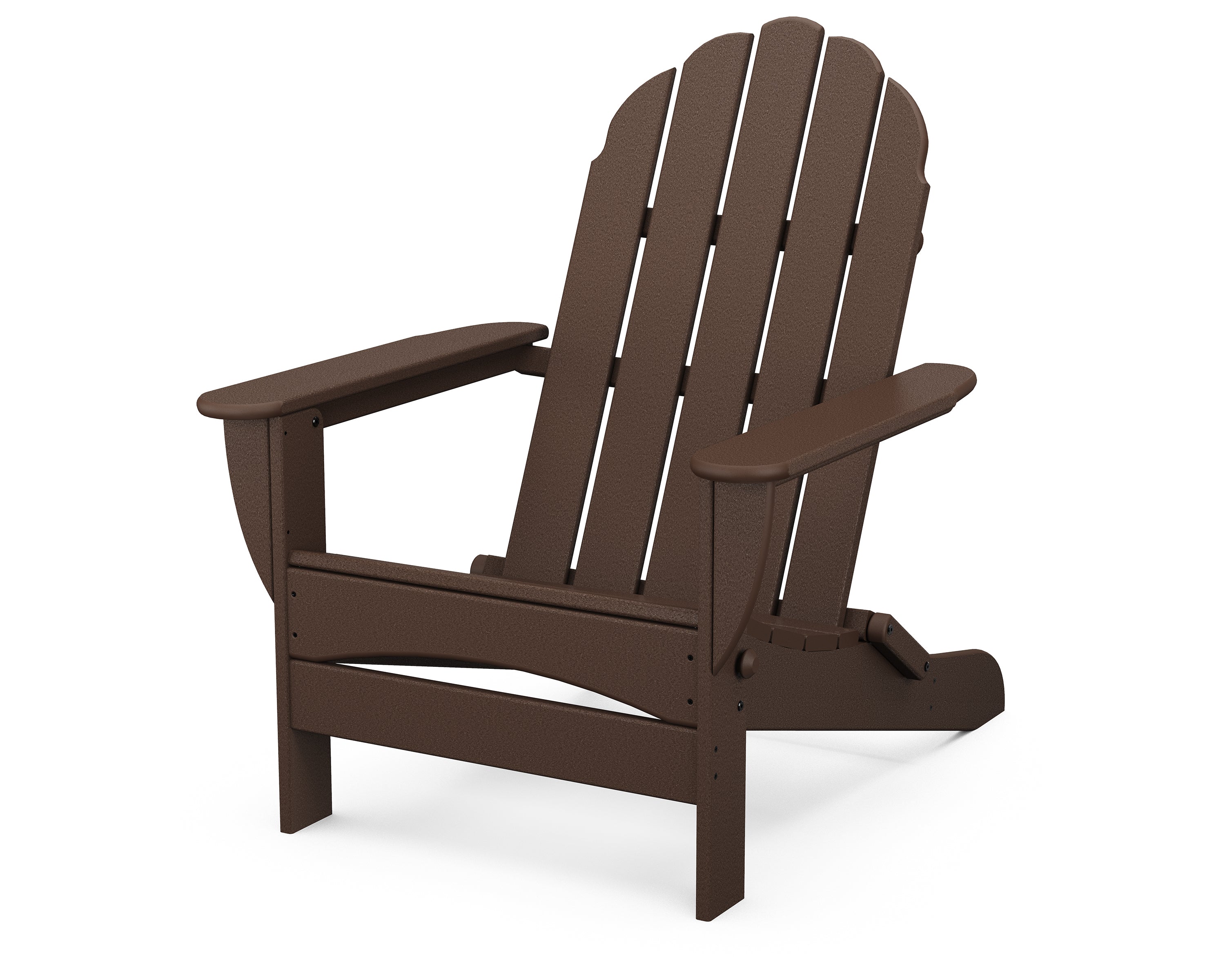 POLYWOOD Classic Oversized Folding Adirondack Chair - Durable Outdoor Furniture for Patio, Poolside & Garden - Weather-Resistant Recycled Plastic Material - Comfortable Lounge Seating for Backyard, Deck & Porch