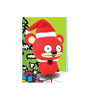 Bossy Bear Red Christmas Tongue Out Plush Toy - Perfect for Holiday Gifts, Stocking Stuffers & Festive Decorations
