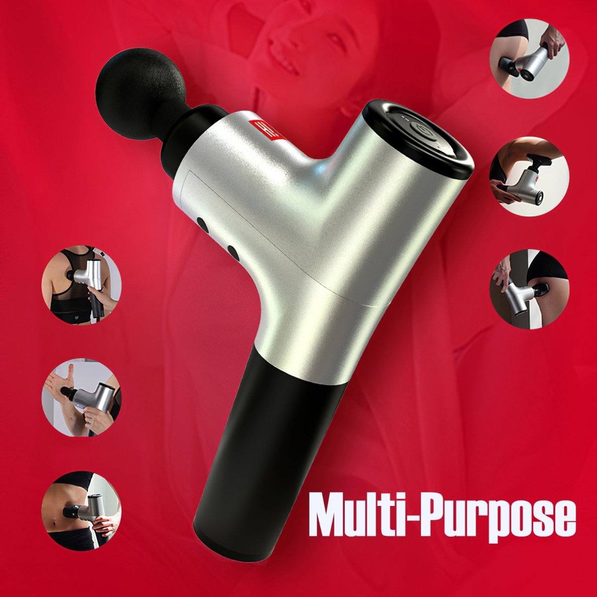 GreenLife Deep Tissue Massage Gun for Muscle Recovery - Portable Percussion Massager for Athletes, Gym Workouts & Pain Relief - Perfect for Post-Workout Recovery & Relaxation at Home