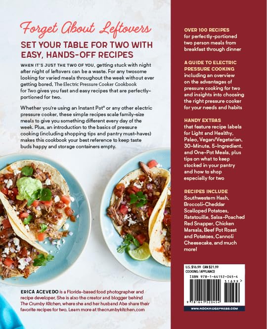 Electric Pressure Cooker Cookbook for Two: 125 Easy Perfectly-Portioned Recipes for Instant Pot & Multicooker | Quick Meals for Couples & Small Families