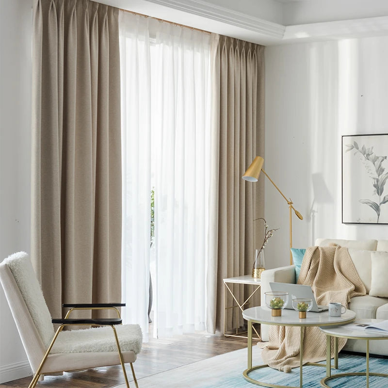 Mila Linen Curtain Swatch Samples - Premium Natural Linen Fabric for Drapes & Window Treatments - Perfect for Living Room, Bedroom & Home Decor