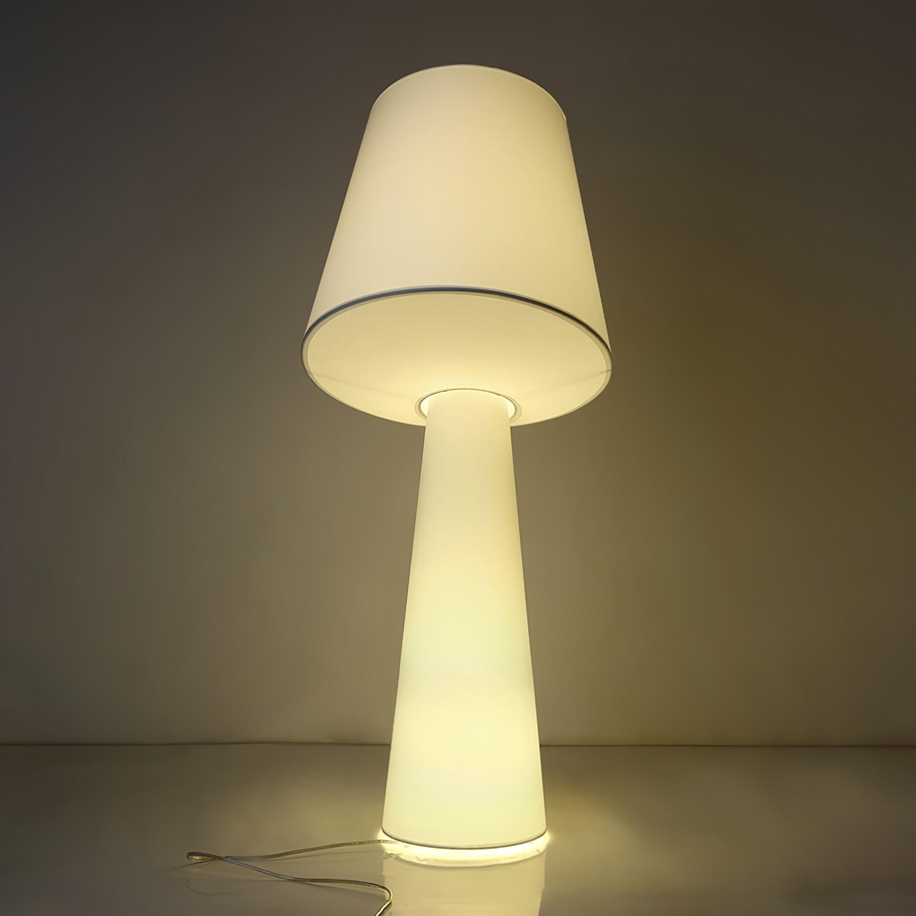 Modern Column Fabric Floor Lamp - Elegant Standing Light for Living Room, Bedroom & Office - Perfect for Reading, Relaxing & Ambient Lighting