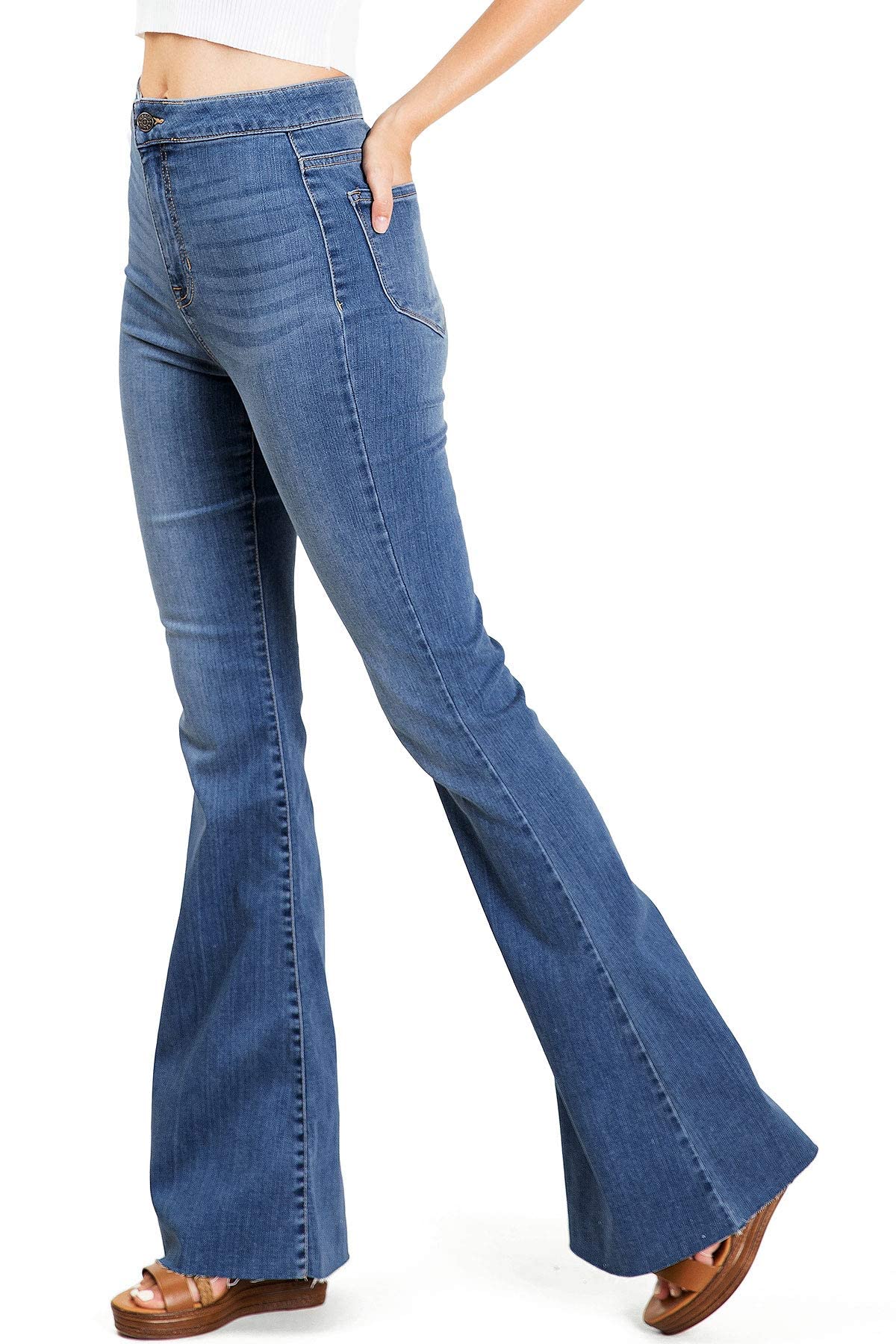 Cello Jeans for Women - High Rise Stretchy Flared Jeans | Comfortable & Trendy Bootcut Denim Pants | Perfect for Casual Wear, Date Nights & Office Outfits