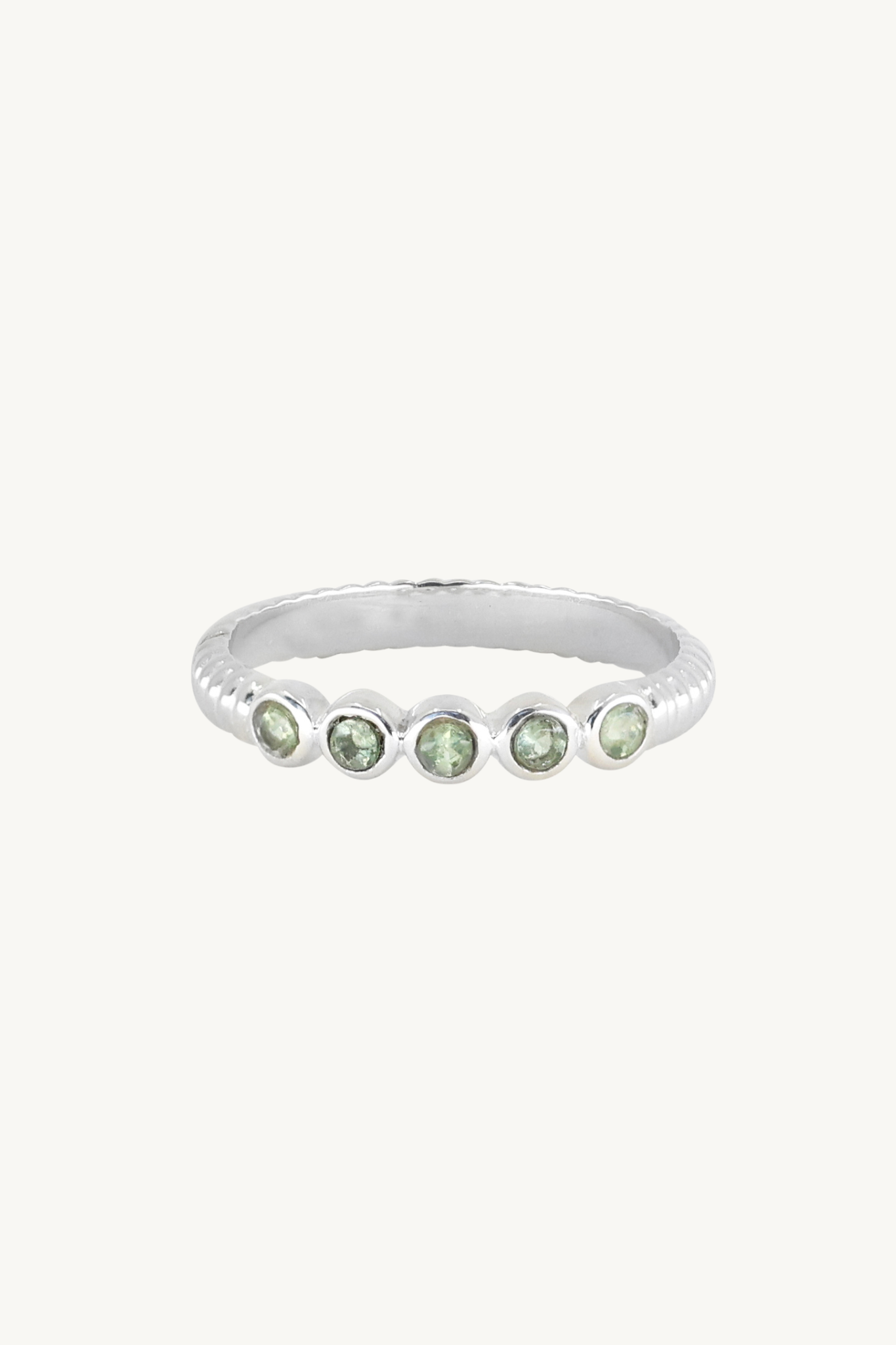 Natural Blue Apatite Silver Stackable Ring Set for Women - Perfect for Layering, Stacking & Everyday Boho Jewelry