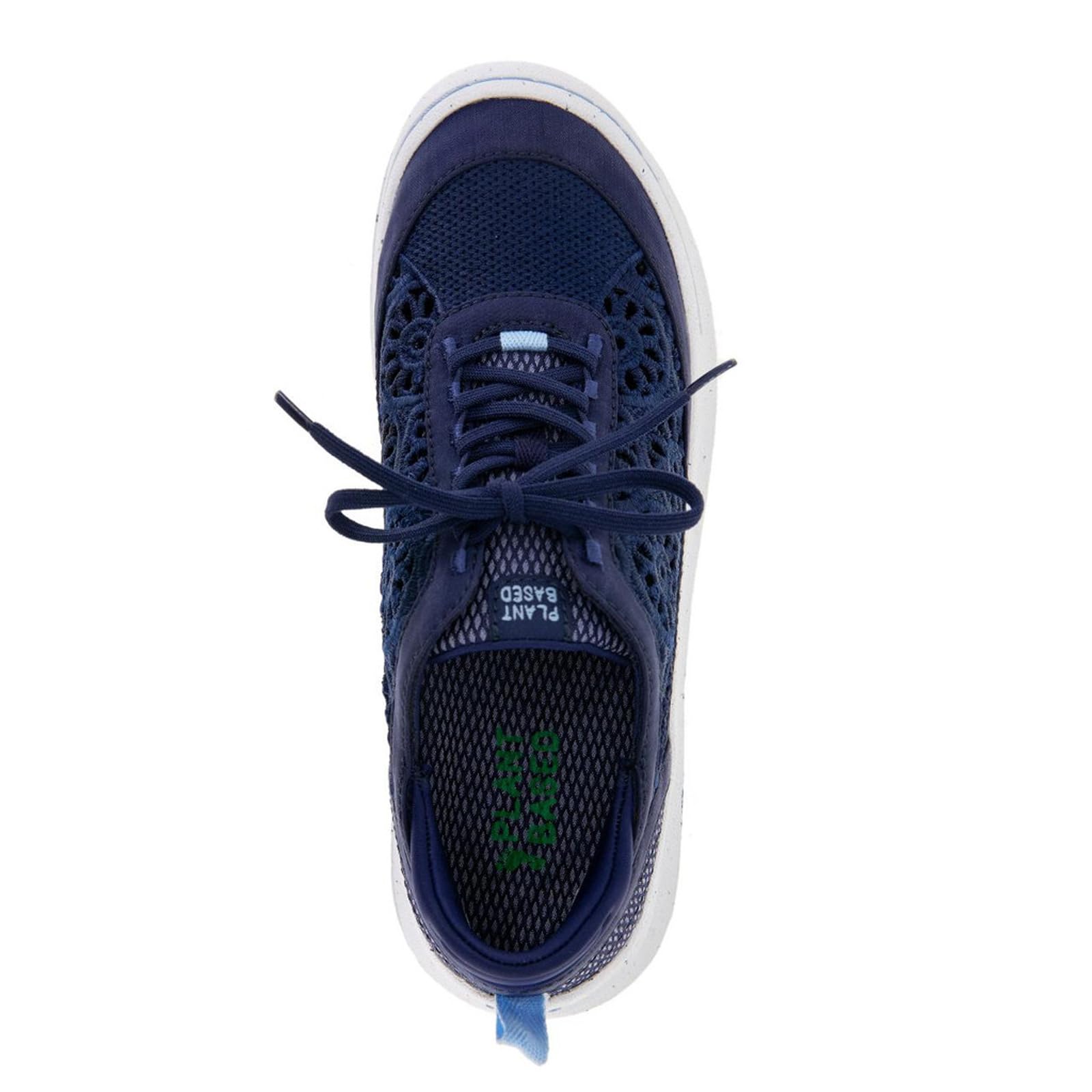 Jambu Women's Sunny Plant-Based Dark Denim Sneakers Size 10 - Comfortable Vegan Shoes for Walking, Hiking & Everyday Wear