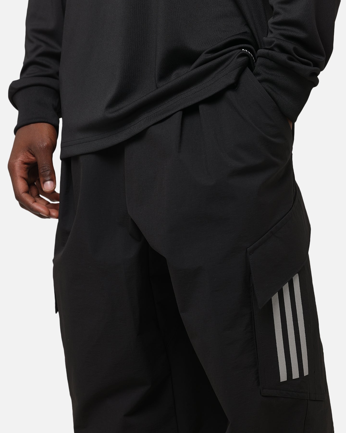 Adidas x Mercedes AMG Petronas Formula One F1 2025 Mechanics Joggers for Men - Black & White Athletic Pants for Running, Training & Casual Wear