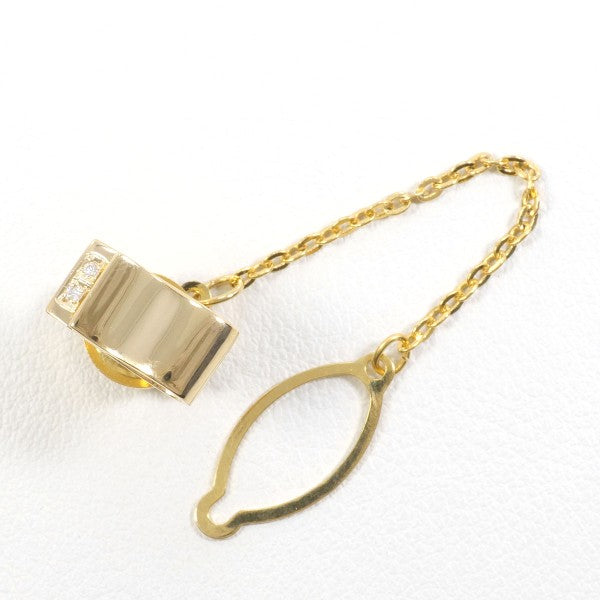 18K Yellow Gold Alloy Diamond Brooch Pin - Vintage Jewelry for Women - Perfect for Weddings, Parties & Special Occasions