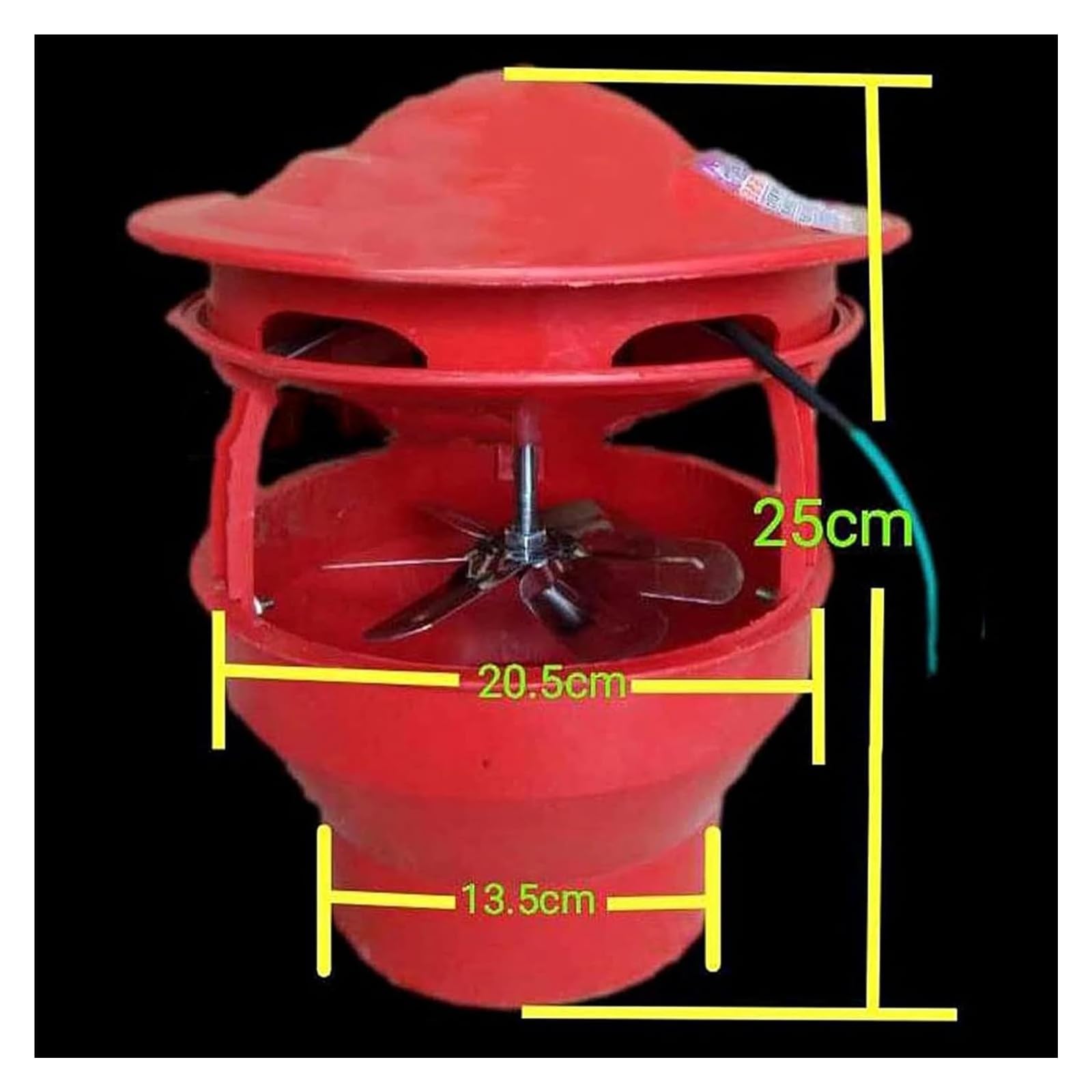 80W/100W/120W Chimney Draft Inducer Fan - Fireplace Smoke Extractor Pump with Cowl Cap - Improves Airflow & Reduces Smoke - Perfect for Wood Stoves, Fireplaces & Heating Systems (100W Model)