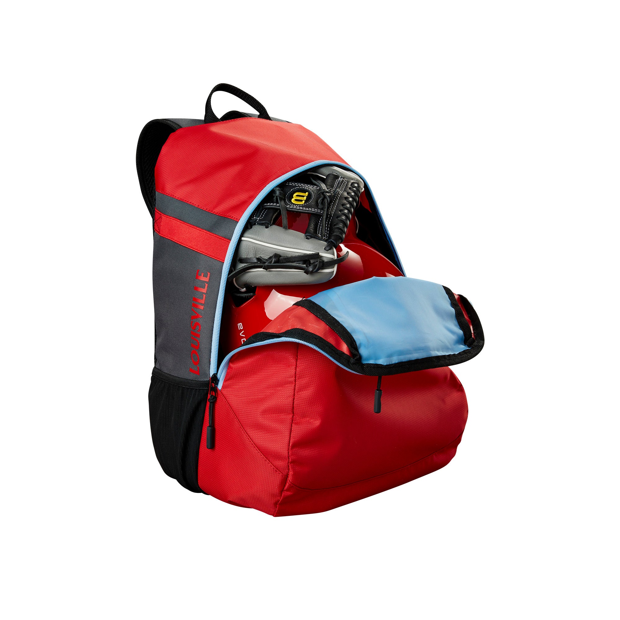 Louisville Slugger Genuine V2 Youth Baseball Backpack - Lightweight Durable Stick Pack for Kids & Teens - Perfect for School, Sports Practice & Travel