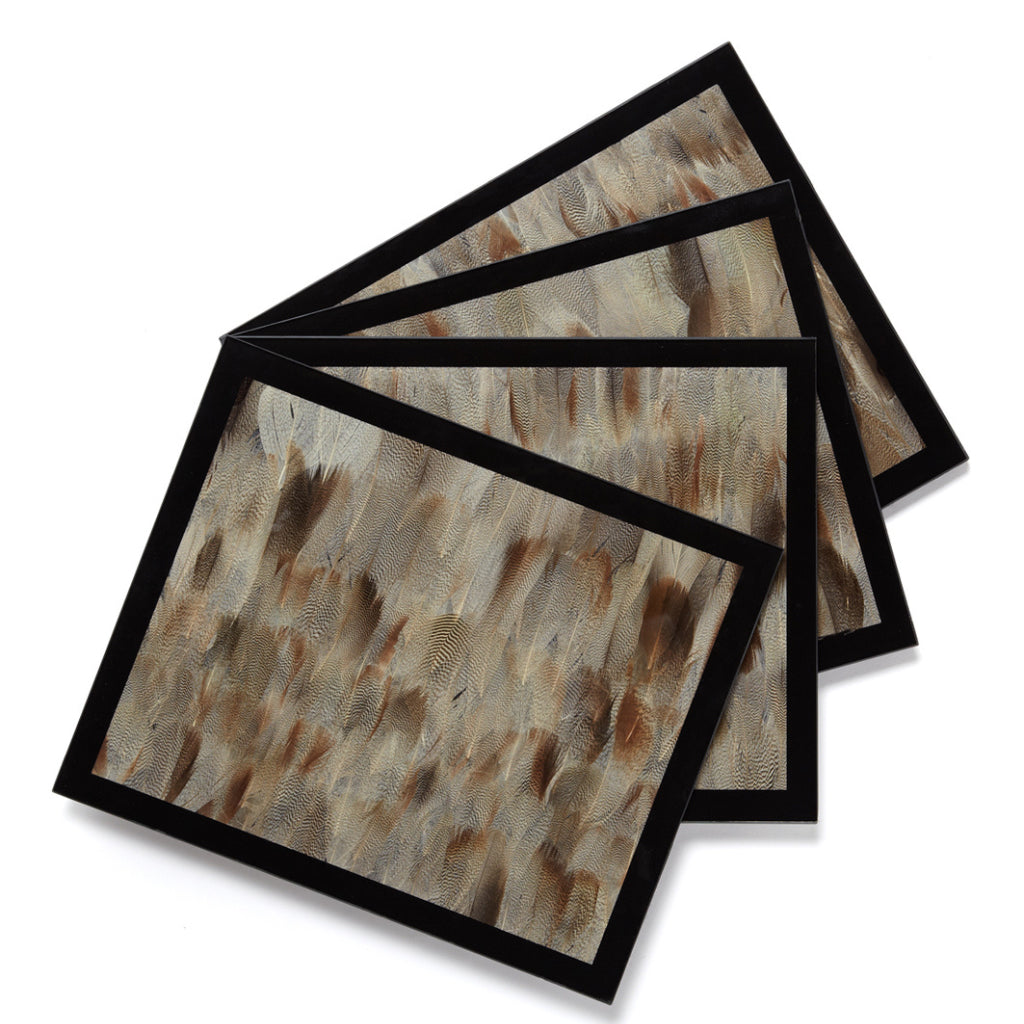 Premium Waterproof Square Duck Placemats Set of 4 - Non-Slip PVC Table Mats for Dining, Kitchen, Picnic & Outdoor Use